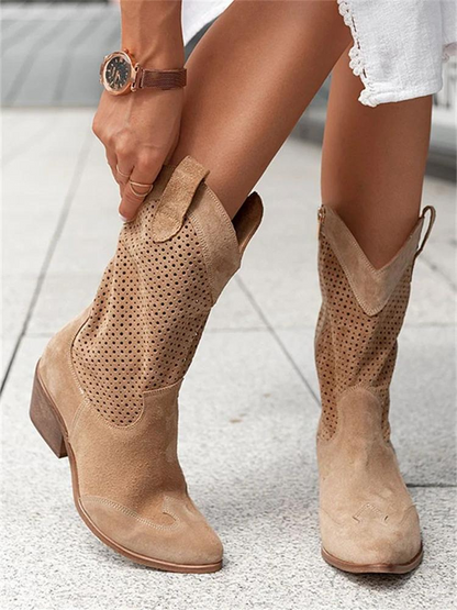 Stiefel Damen | Blockabsatz & Atmungsaktiv im Western-Style
