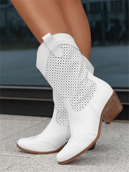 Stiefel Damen | Blockabsatz & Atmungsaktiv im Western-Style