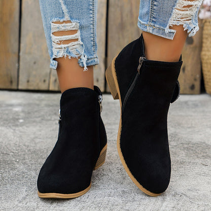 Stiefel Damen | Knöchelhoch & Seitlicher Zipper