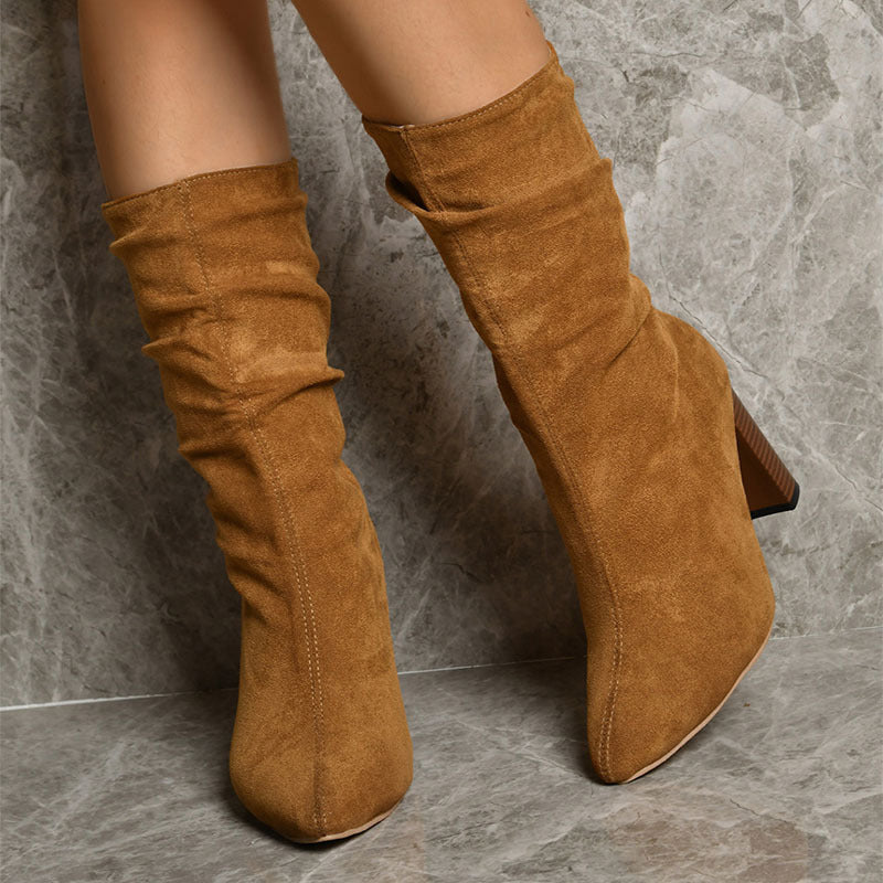 Stiefel Damen | Slouch-Schaft & Blockabsatz
