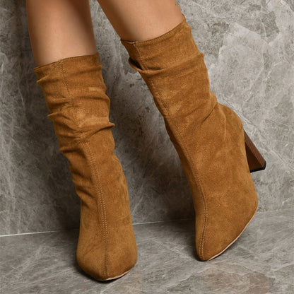 Stiefel Damen | Slouch-Schaft & Blockabsatz