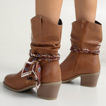 Stiefelette Damen | Western-Look & Flexibler Tragekomfort
