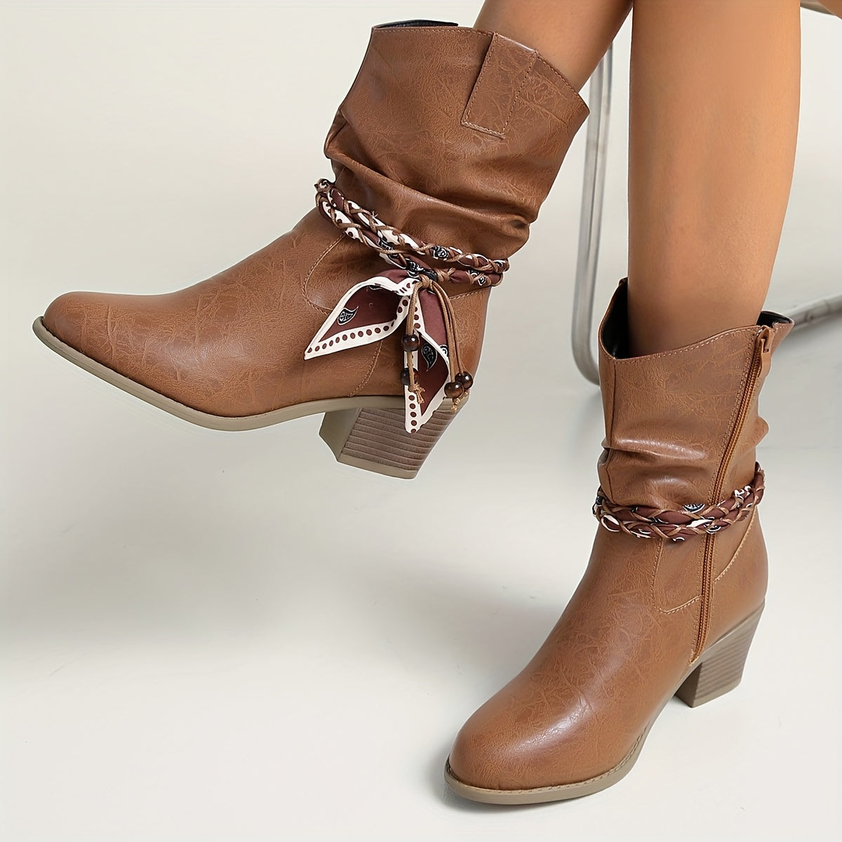 Stiefelette Damen | Western-Look & Flexibler Tragekomfort