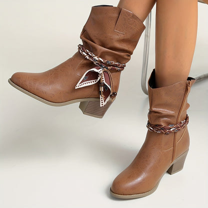 Stiefelette Damen | Western-Look & Flexibler Tragekomfort