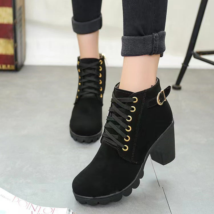 Stiefeletten Damen | Bequem mit Blockabsatz