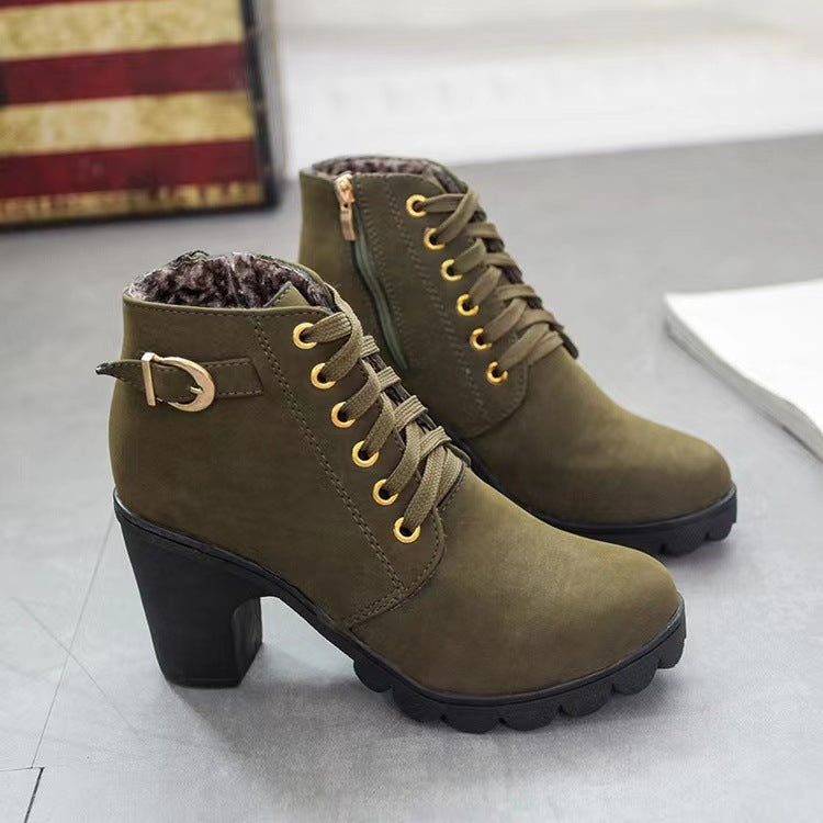 Stiefeletten Damen | Bequem mit Blockabsatz