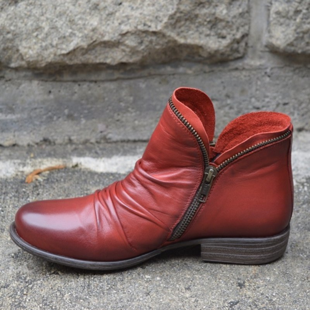 Stiefeletten Damen | Seitlicher Reißverschluss & Eleganter Komfort