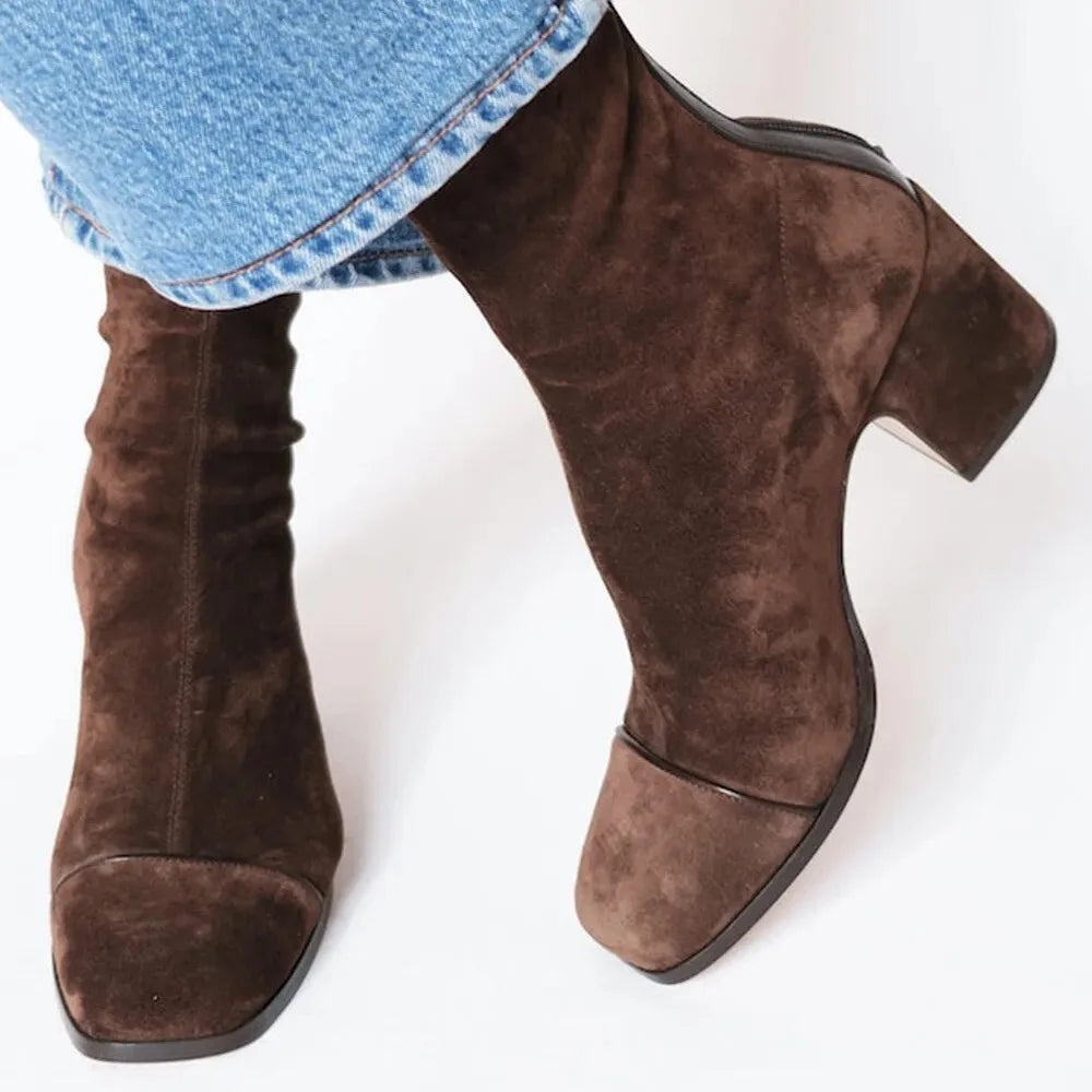 Stiefeletten Damen | Sock-Fit & Bequemer Blockabsatz
