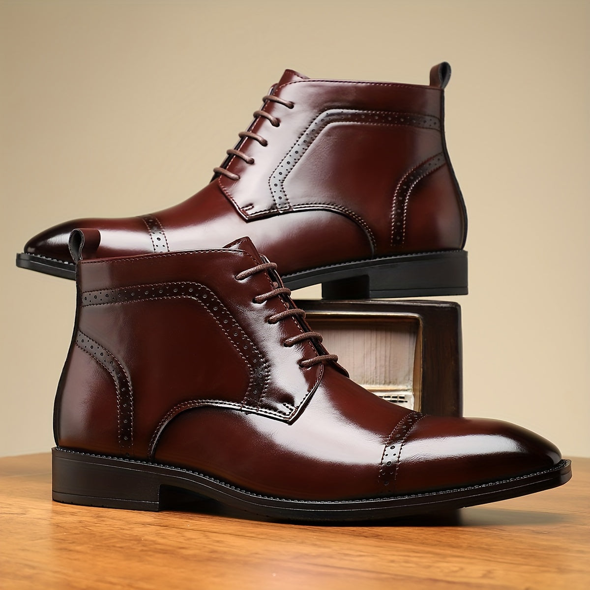Stiefeletten Herren | Cap-Toe & Robuste Schnürung