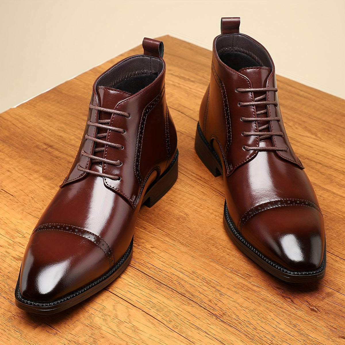 Stiefeletten Herren | Cap-Toe & Robuste Schnürung