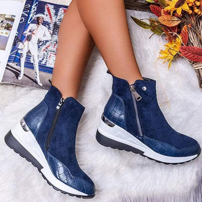 Stiefeletten für Damen | Mit Reißverschluss | Bequeme Innensohle