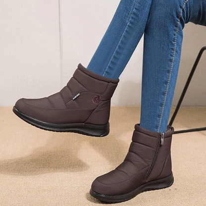 Stiefeletten für Damen, gestepptes Design | Winter