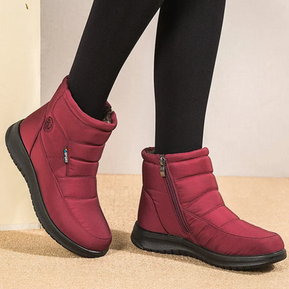 Stiefeletten für Damen, gestepptes Design | Winter
