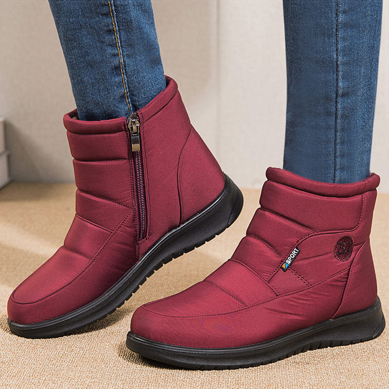 Stiefeletten für Damen, gestepptes Design | Winter