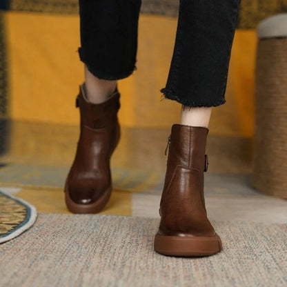 Stiefeletten für Damen, seitlicher Schnallenverschluss | Komfortpassform