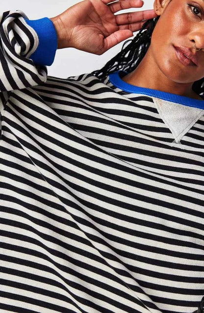 Streifenpullover Damen | Oversize & Rundhals