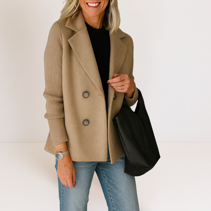 Strickblazer Damen | Bequeme Passform & Knopfleiste