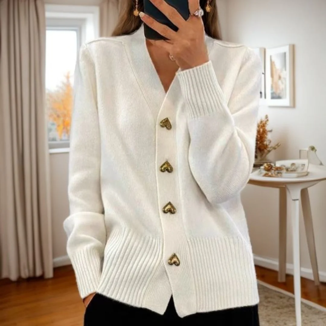 Strickjacke Damen | Elegant mit V-Ausschnitt