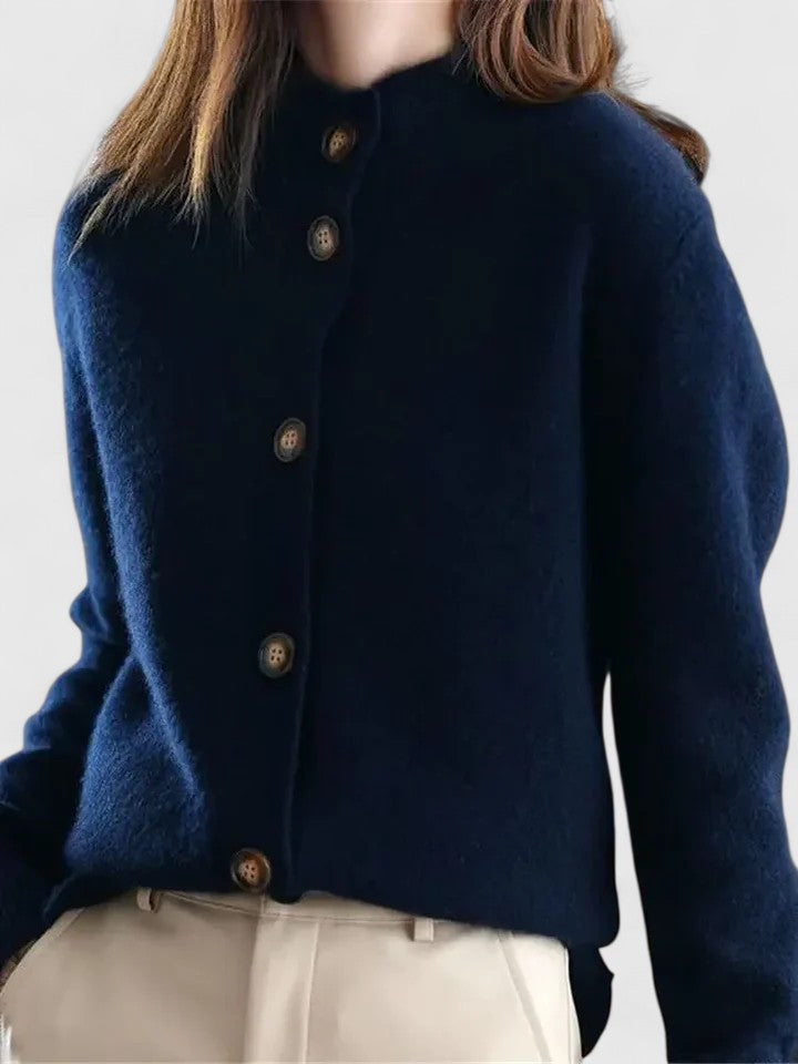 Strickjacke Damen | Kragen & Kuschelig Weich