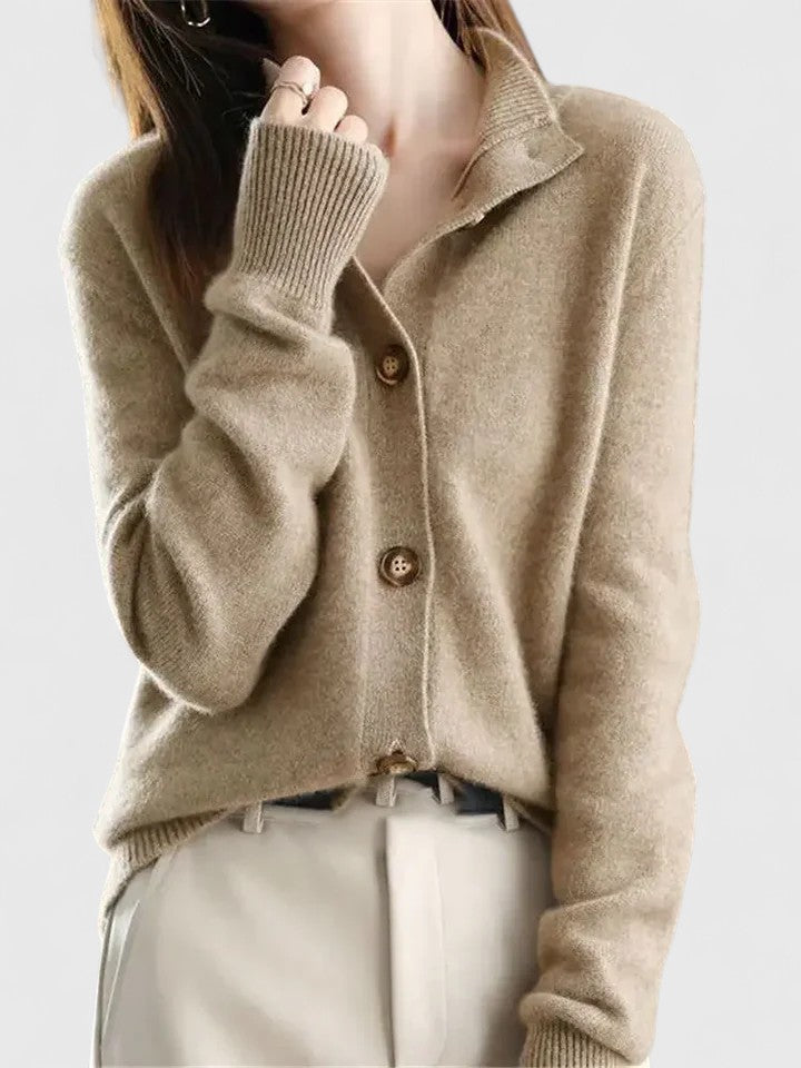 Strickjacke Damen | Kragen & Kuschelig Weich