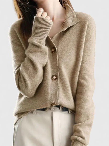 Strickjacke Damen | Kragen & Kuschelig Weich