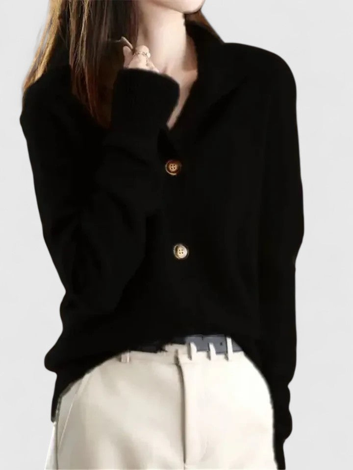 Strickjacke Damen | Kragen & Kuschelig Weich