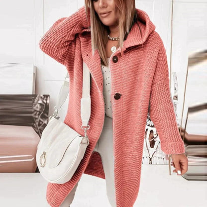 Strickjacke Damen mit Kapuze | Wärmend & Bequem