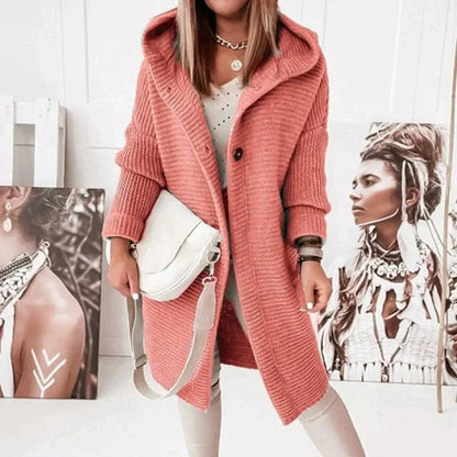 Strickjacke Damen mit Kapuze | Wärmend & Bequem