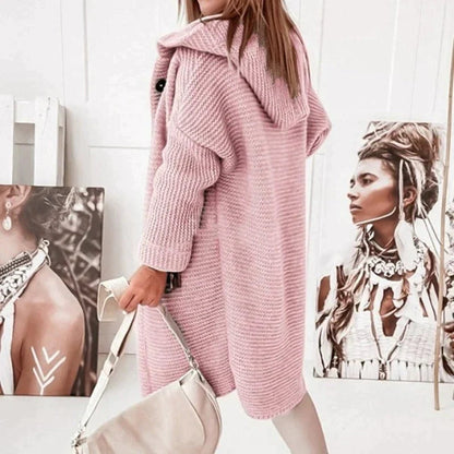 Strickjacke Damen mit Kapuze | Wärmend & Bequem