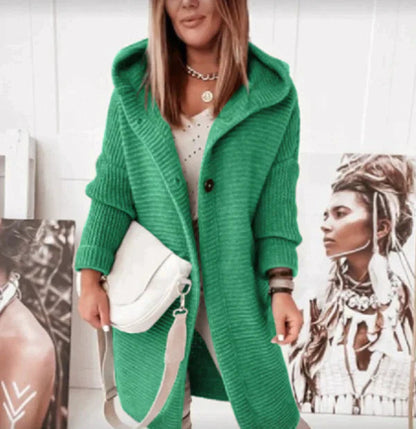 Strickjacke Damen mit Kapuze | Wärmend & Bequem