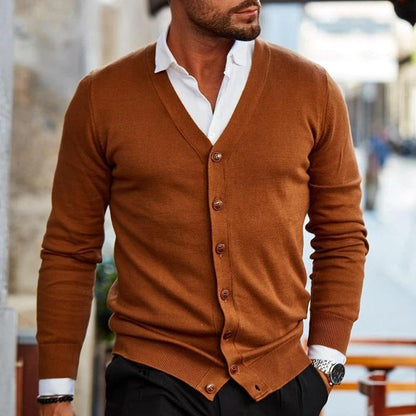 Strickjacke Herren | V-Ausschnitt & Knopfleiste