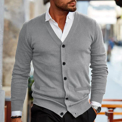 Strickjacke Herren | V-Ausschnitt & Knopfleiste