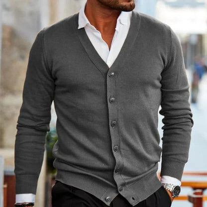 Strickjacke Herren | V-Ausschnitt & Knopfleiste