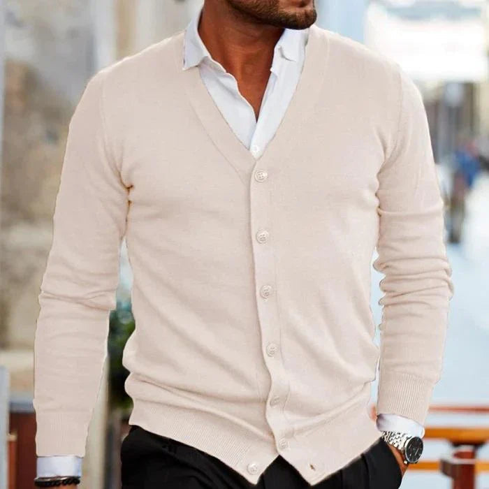 Strickjacke Herren | V-Ausschnitt & Knopfleiste