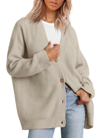 Strickjacke für Damen, Oversize | Leichte Passform