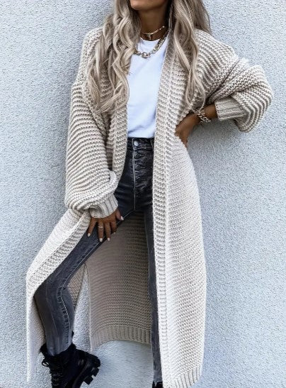 Strickjacke | Offenes Design Langarm Saisonale Vielseitigkeit
