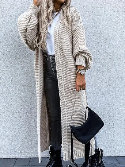 Strickjacke | Offenes Design Langarm Saisonale Vielseitigkeit
