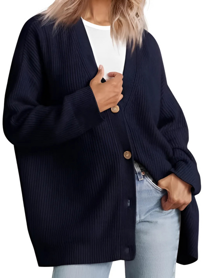 Strickjacke für Damen, Oversize | Leichte Passform