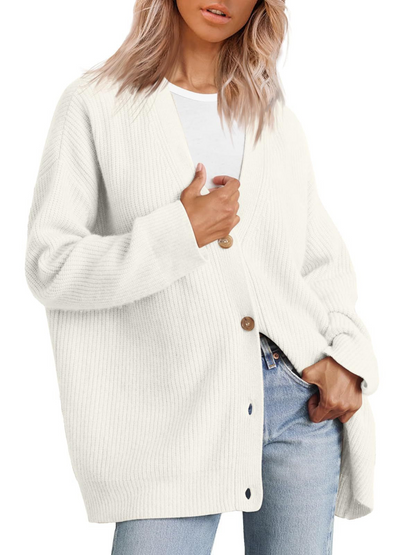 Strickjacke für Damen, Oversize | Leichte Passform