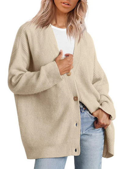 Strickjacke für Damen, Oversize | Leichte Passform