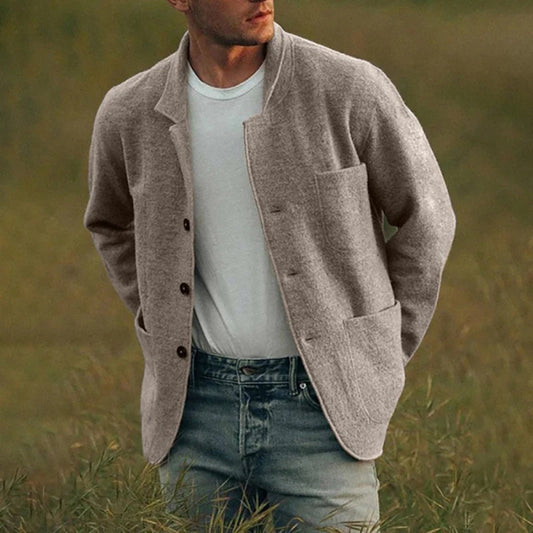 Strickjacke für Herren, Funktionelle Taschen | Lässige Passform