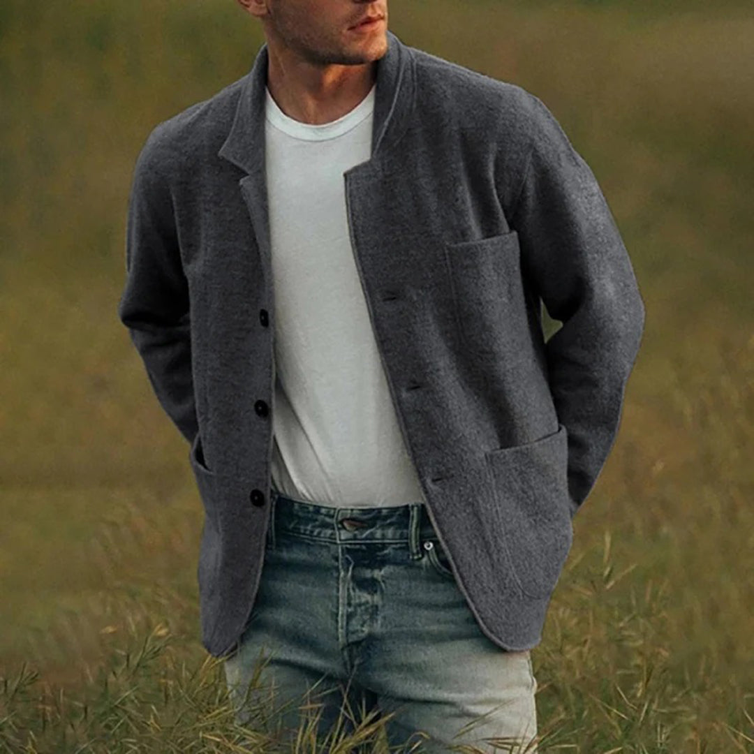 Strickjacke für Herren, Funktionelle Taschen | Lässige Passform