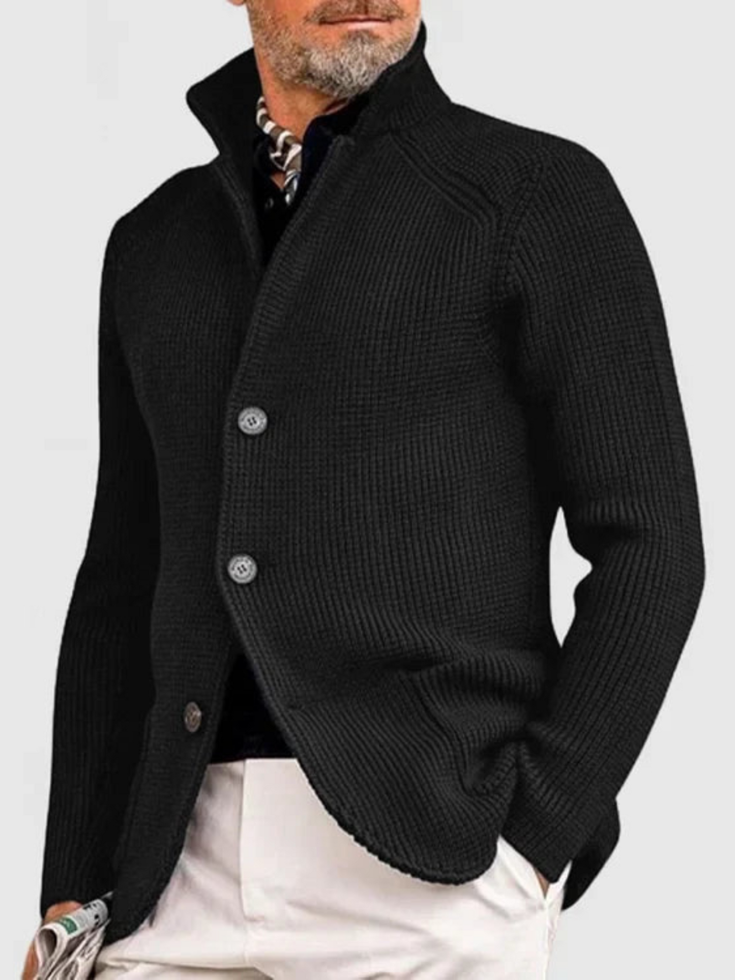 Strickjacke für Herren | Hüftlang