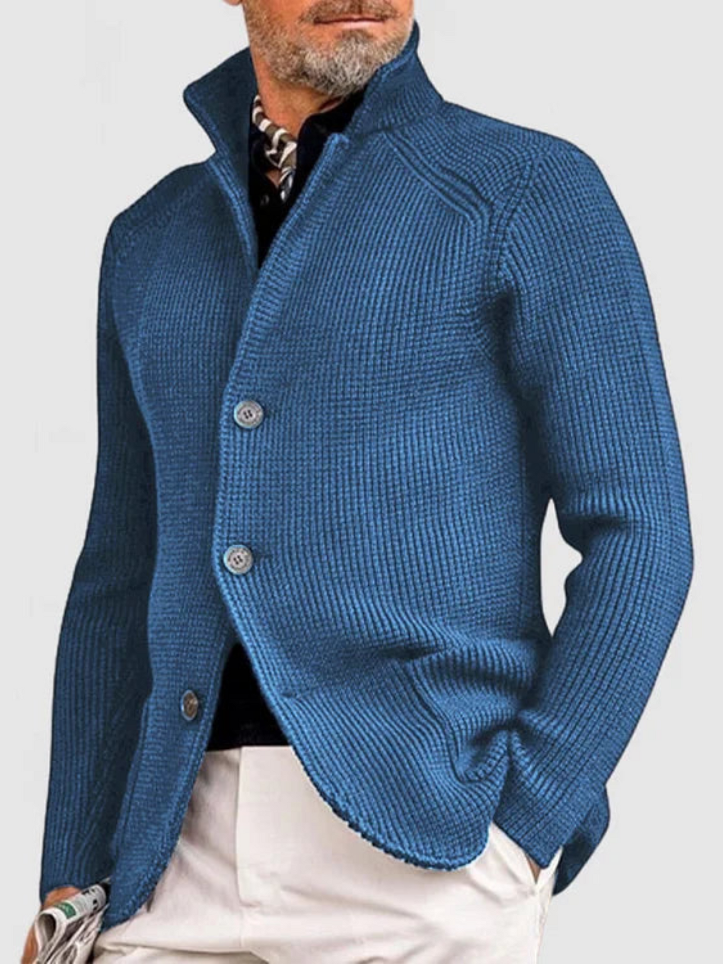 Strickjacke für Herren | Hüftlang