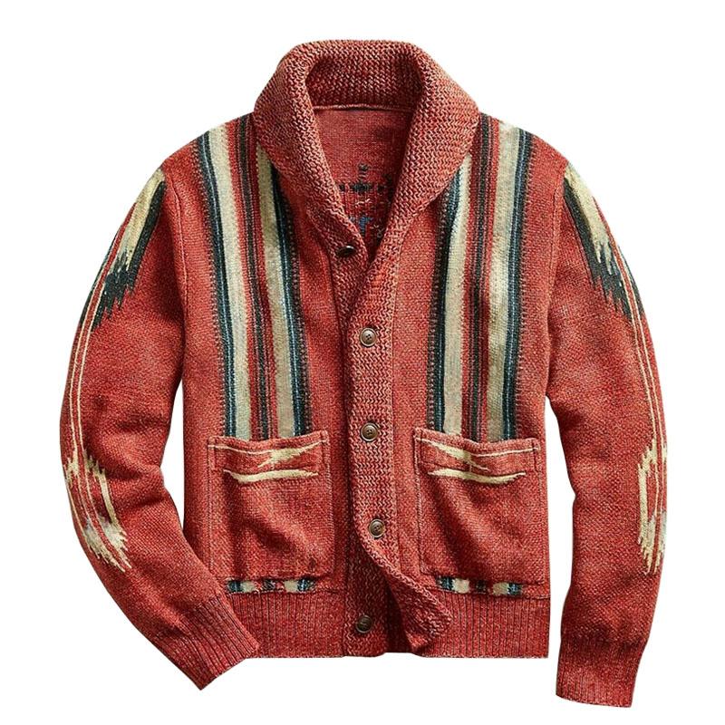 Strickjacke für Herren | Jacquardmuster