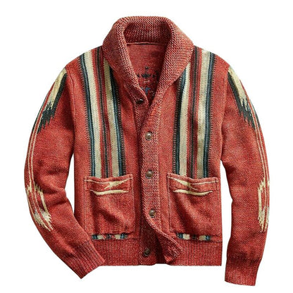 Strickjacke für Herren | Jacquardmuster