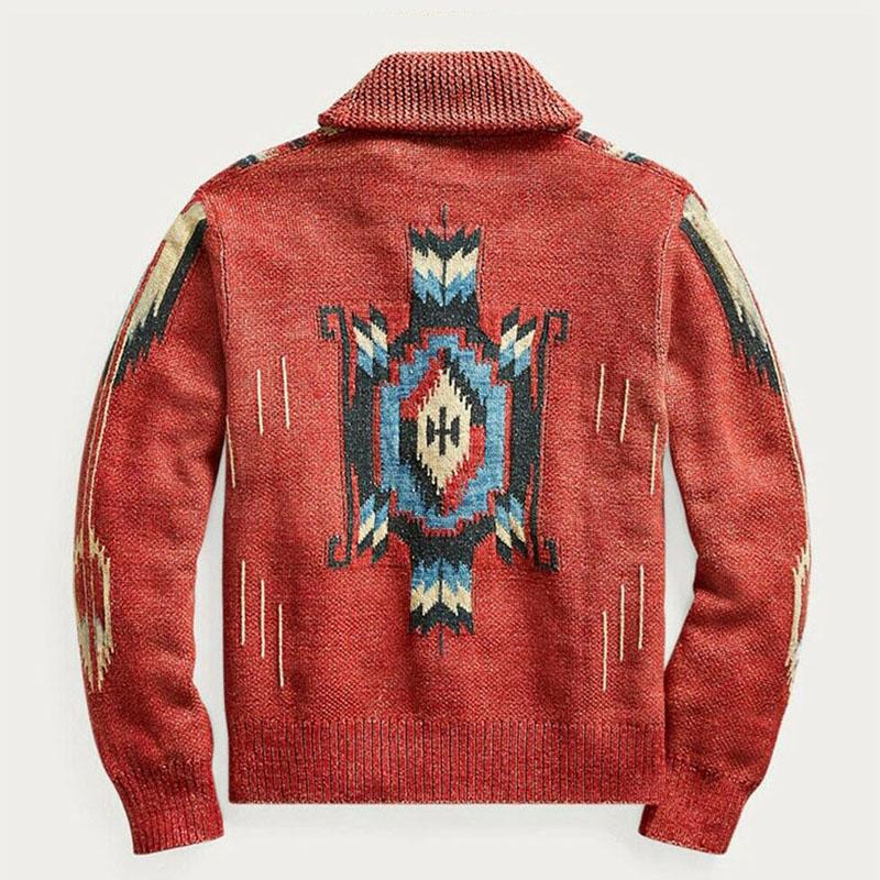 Strickjacke für Herren | Jacquardmuster