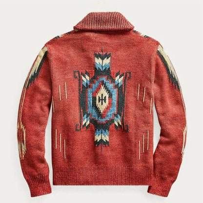Strickjacke für Herren | Jacquardmuster