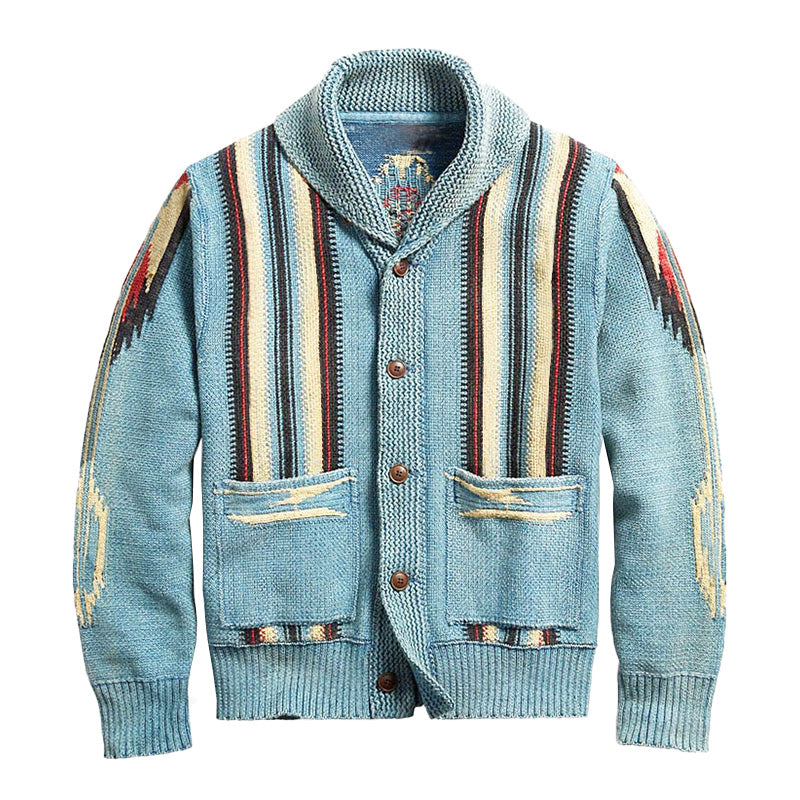 Strickjacke für Herren | Jacquardmuster