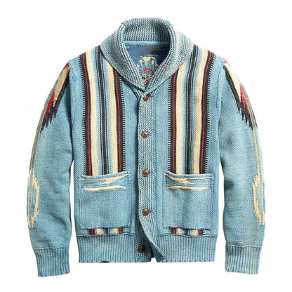 Strickjacke für Herren | Jacquardmuster